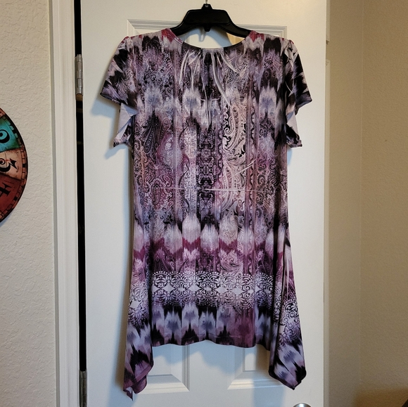 World Unity Sublimation Medallion Top, size M, purple and pink - Picture 2 of 4